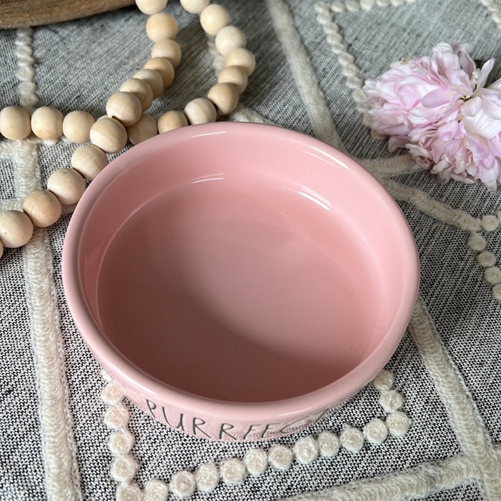 ❌SOLD❌ 🎄2/$30🎄 ⭐️HOST PICK x2 !⭐️ RAE DUNN Purrfect Cat food bowl dish - 4” - Picture 3 of 5